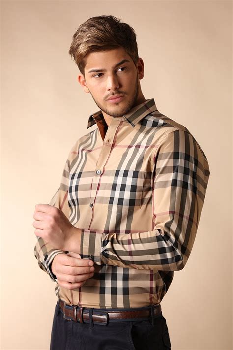 men's burberry flip cuff shirt|burberry shirts for men.